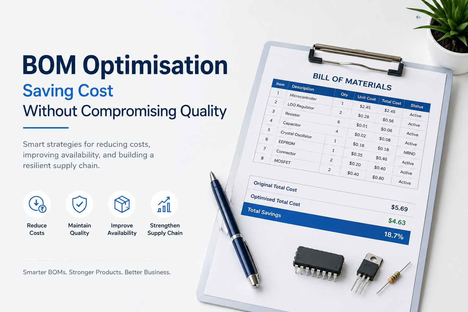 BOM Optimisation — Saving Cost Without Compromising Quality