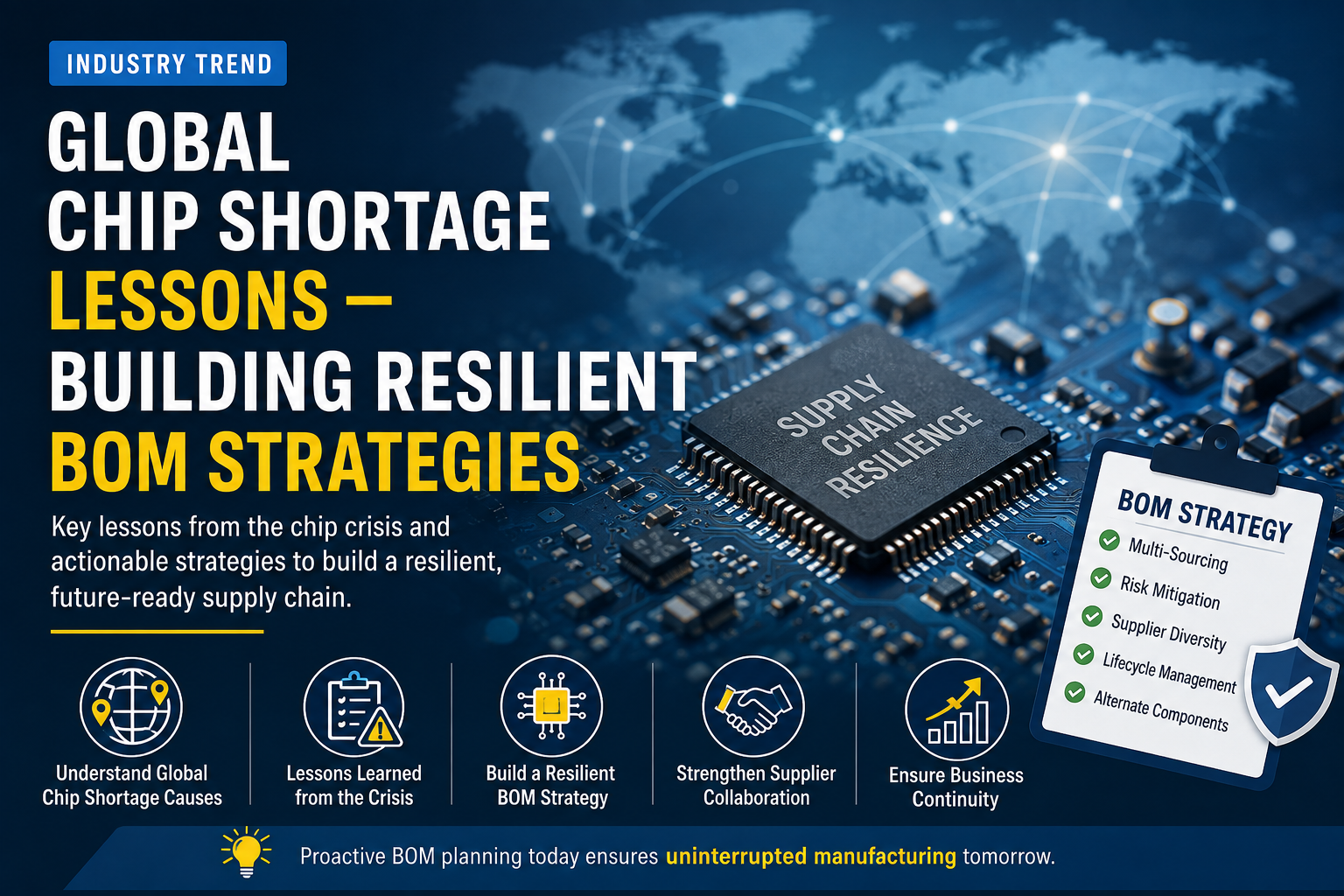 Global Chip Shortage Lessons — Building Resilient BOM Strategies