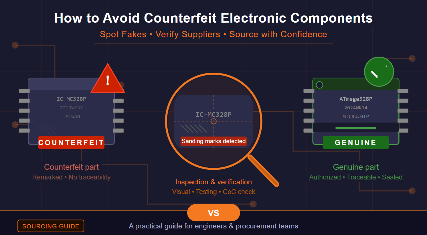 How to Avoid Counterfeit Electronic Components When Sourcing
