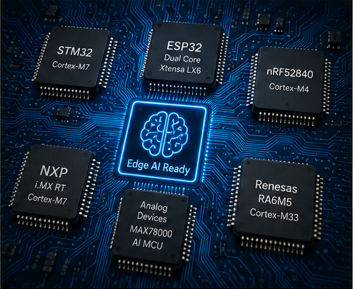 Various sensor types used in Edge AI applications